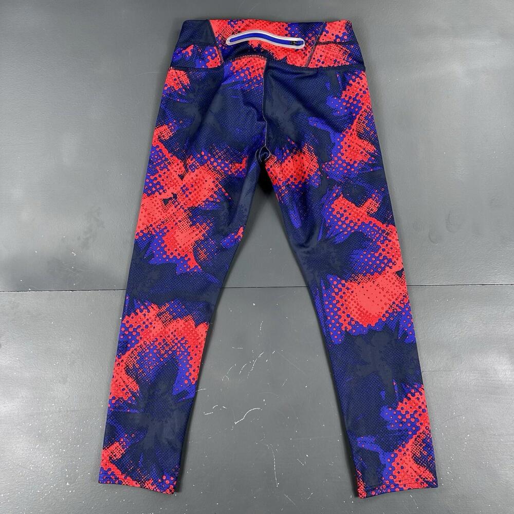 Athleta Leggings Women XS Electro Sonar Capri Athleisure Active Stretch Comfort - Picture 6 of 7